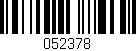 Código de barras (EAN, GTIN, SKU, ISBN): '052378'