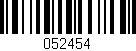Código de barras (EAN, GTIN, SKU, ISBN): '052454'