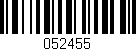 Código de barras (EAN, GTIN, SKU, ISBN): '052455'