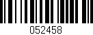 Código de barras (EAN, GTIN, SKU, ISBN): '052458'
