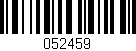 Código de barras (EAN, GTIN, SKU, ISBN): '052459'