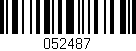 Código de barras (EAN, GTIN, SKU, ISBN): '052487'