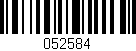 Código de barras (EAN, GTIN, SKU, ISBN): '052584'