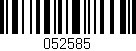 Código de barras (EAN, GTIN, SKU, ISBN): '052585'