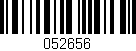 Código de barras (EAN, GTIN, SKU, ISBN): '052656'