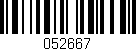 Código de barras (EAN, GTIN, SKU, ISBN): '052667'