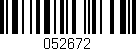 Código de barras (EAN, GTIN, SKU, ISBN): '052672'