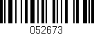 Código de barras (EAN, GTIN, SKU, ISBN): '052673'