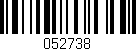 Código de barras (EAN, GTIN, SKU, ISBN): '052738'