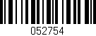 Código de barras (EAN, GTIN, SKU, ISBN): '052754'