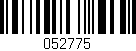 Código de barras (EAN, GTIN, SKU, ISBN): '052775'