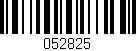 Código de barras (EAN, GTIN, SKU, ISBN): '052825'