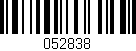 Código de barras (EAN, GTIN, SKU, ISBN): '052838'
