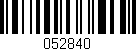 Código de barras (EAN, GTIN, SKU, ISBN): '052840'