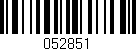 Código de barras (EAN, GTIN, SKU, ISBN): '052851'