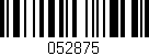 Código de barras (EAN, GTIN, SKU, ISBN): '052875'