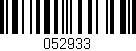 Código de barras (EAN, GTIN, SKU, ISBN): '052933'
