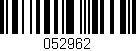 Código de barras (EAN, GTIN, SKU, ISBN): '052962'
