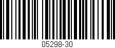 Código de barras (EAN, GTIN, SKU, ISBN): '05298-30'