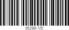 Código de barras (EAN, GTIN, SKU, ISBN): '05299-125'