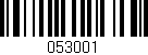 Código de barras (EAN, GTIN, SKU, ISBN): '053001'