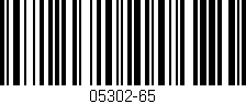 Código de barras (EAN, GTIN, SKU, ISBN): '05302-65'