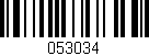 Código de barras (EAN, GTIN, SKU, ISBN): '053034'