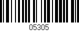 Código de barras (EAN, GTIN, SKU, ISBN): '05305'