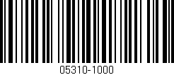 Código de barras (EAN, GTIN, SKU, ISBN): '05310-1000'