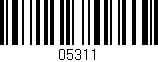 Código de barras (EAN, GTIN, SKU, ISBN): '05311'