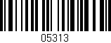 Código de barras (EAN, GTIN, SKU, ISBN): '05313'