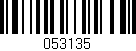 Código de barras (EAN, GTIN, SKU, ISBN): '053135'