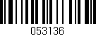 Código de barras (EAN, GTIN, SKU, ISBN): '053136'