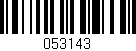 Código de barras (EAN, GTIN, SKU, ISBN): '053143'