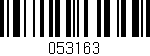 Código de barras (EAN, GTIN, SKU, ISBN): '053163'