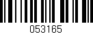 Código de barras (EAN, GTIN, SKU, ISBN): '053165'