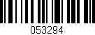 Código de barras (EAN, GTIN, SKU, ISBN): '053294'