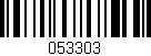Código de barras (EAN, GTIN, SKU, ISBN): '053303'