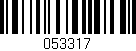 Código de barras (EAN, GTIN, SKU, ISBN): '053317'