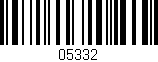 Código de barras (EAN, GTIN, SKU, ISBN): '05332'