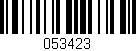 Código de barras (EAN, GTIN, SKU, ISBN): '053423'