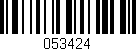 Código de barras (EAN, GTIN, SKU, ISBN): '053424'