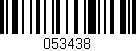 Código de barras (EAN, GTIN, SKU, ISBN): '053438'