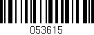 Código de barras (EAN, GTIN, SKU, ISBN): '053615'