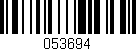 Código de barras (EAN, GTIN, SKU, ISBN): '053694'