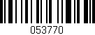 Código de barras (EAN, GTIN, SKU, ISBN): '053770'