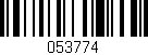 Código de barras (EAN, GTIN, SKU, ISBN): '053774'