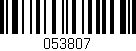 Código de barras (EAN, GTIN, SKU, ISBN): '053807'