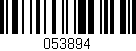 Código de barras (EAN, GTIN, SKU, ISBN): '053894'