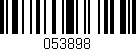 Código de barras (EAN, GTIN, SKU, ISBN): '053898'